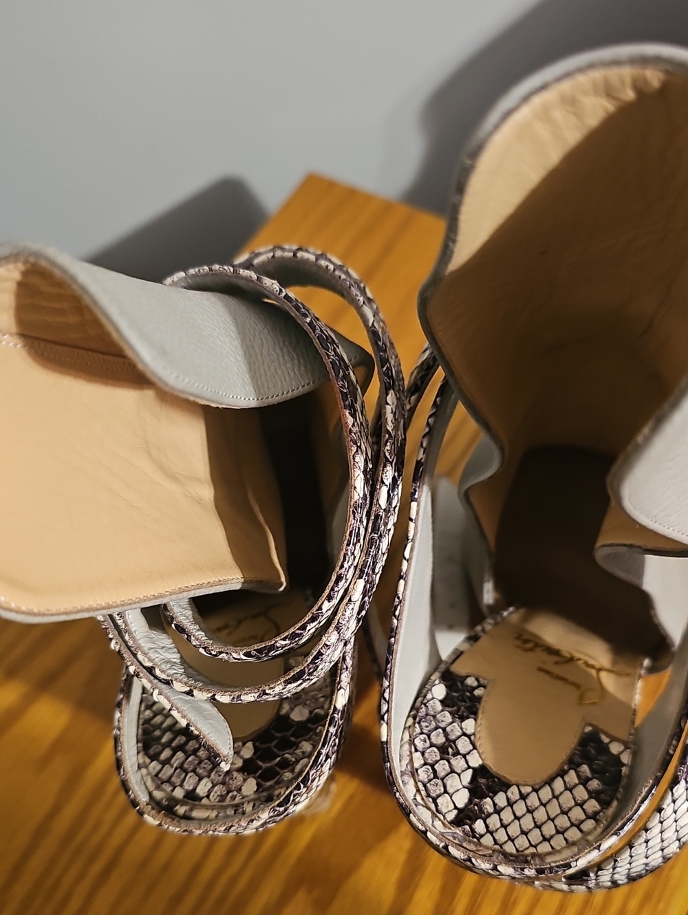 Christian Louboutin Pointipik 100mm Watersnake booties - Picture 9 of 14